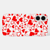 Hearts Patroon Case-Mate iPhone Case (Achterkant (horizontaal))