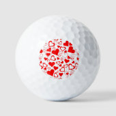 Hearts Patroon Golfballen (Voorkant)