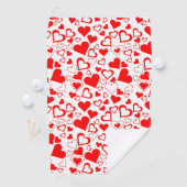 Hearts Patroon Golfhanddoek (Insitu)