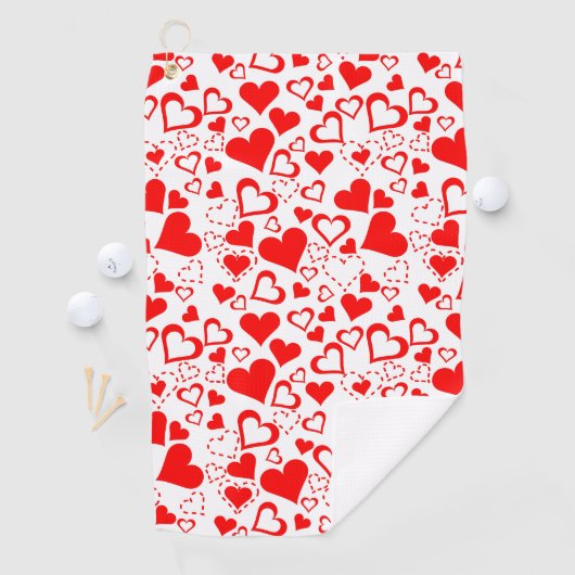 Hearts Patroon Golfhanddoek (Insitu)