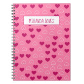 Hearts Patroon Notitieboek (Voorkant)