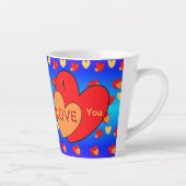 Hearts Patroonkoet. Ik hou van je laatste Mok (Rechts)