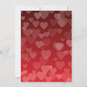 Hearts Pattern 19 Bedankkaart (Achterkant)
