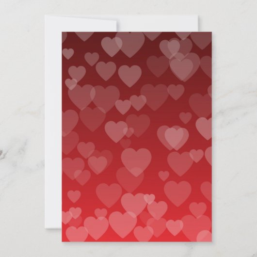 Hearts Pattern 19 Bedankkaart (Achterkant)
