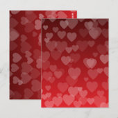 Hearts Pattern 19 Briefkaart (Voorkant / Achterkant)