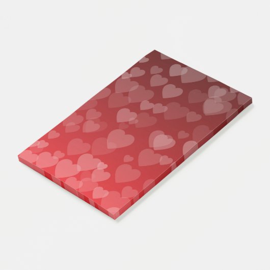 Hearts Pattern 19 Post-it® Notes (Schuin)