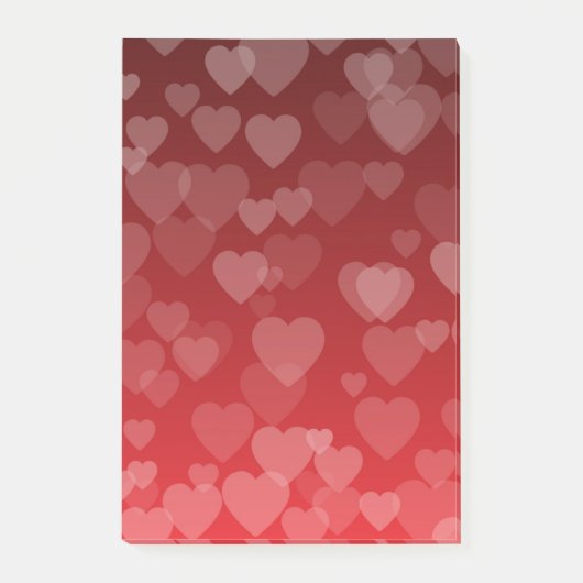 Hearts Pattern 19 Post-it® Notes (Voorkant)