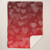 Hearts Pattern 19 Sherpa Deken (Voorkant)