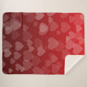 Hearts Pattern 19 Sherpa Deken (Voorkant (horizontaal))