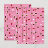 Hearts Pattern 27 Briefkaart (Voorkant / Achterkant)