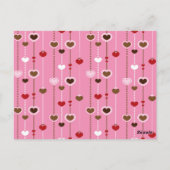 Hearts Pattern 27 Briefkaart (Achterkant)