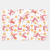 Hearts Pattern 27 Inpakpapier Vel (Voorkant 2)