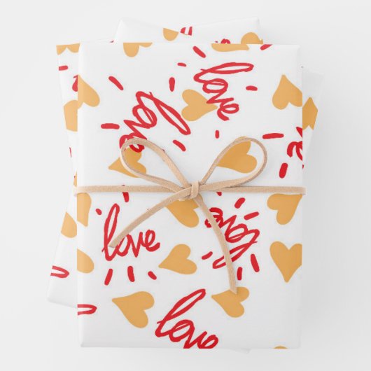 Hearts Pattern 27 Inpakpapier Vel (In situ)