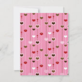 Hearts Pattern 27 Notitiekaartje (Achterkant)