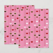 Hearts Pattern 27 Notitiekaartje (Voorkant / Achterkant)