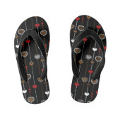 Hearts Pattern 28 Kinder Teenslippers (Voetbed)