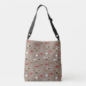 Hearts Pattern 29 Crossbody Tas (Achterkant)