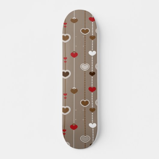 Hearts Pattern 29 Persoonlijk Skateboard (Voorkant)