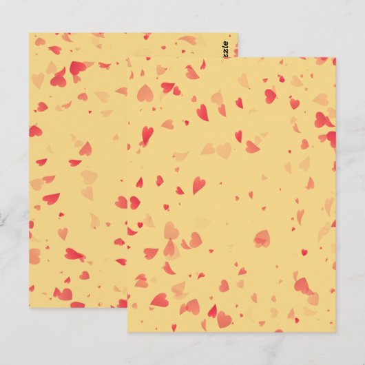Hearts Pattern 38 Briefkaart (Voorkant / Achterkant)