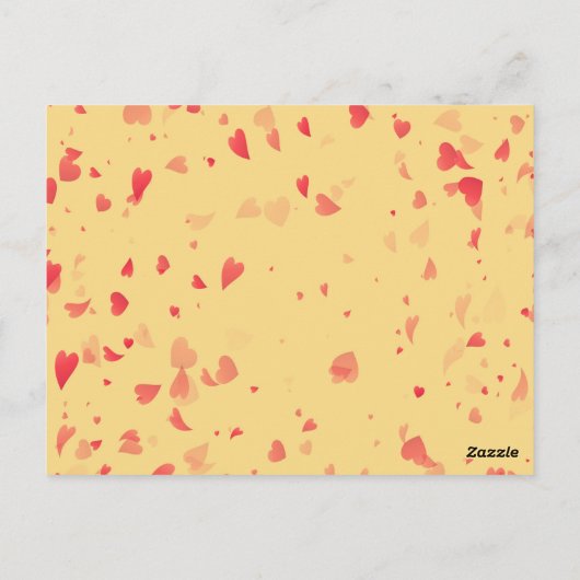 Hearts Pattern 38 Briefkaart (Achterkant)