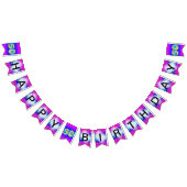 Hearts Pattern 50th Birthday Bunting Banner (Alle)