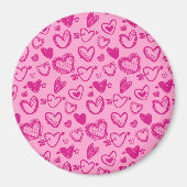 Hearts Pattern 58 Magneet (Voorkant)