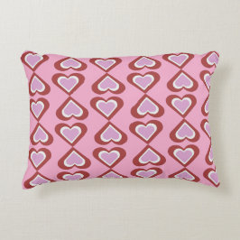Hearts pattern accent kussen