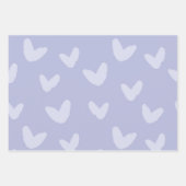 Hearts Pattern Baby Love Pastel Kleuren Zoet Inpakpapier Vel (Voorkant 2)