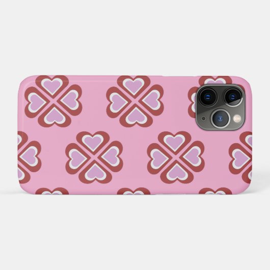 Hearts pattern Case-Mate iPhone case (Achterkant (horizontaal))
