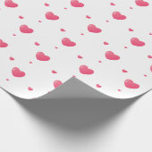 Hearts Pattern Gift Wrapping Paper Cadeaupapier (Hoek)