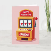 Hearts Pattern Grandma Card Kaart (Voorkant)