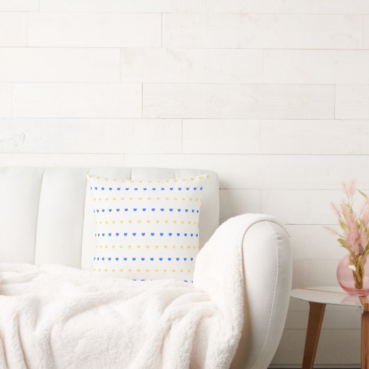 Hearts Pattern Kussen (Bank)