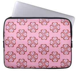 Hearts pattern laptop sleeve