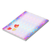 Hearts Pattern Notepad Notitieblok (Linkerzijde)