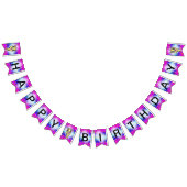 Hearts Pattern Ostricht Birthday Bunting Banner (Alle)