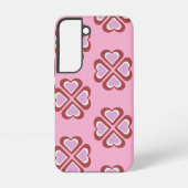 Hearts pattern samsung galaxy hoesje (Achterkant)