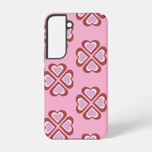 Hearts pattern samsung galaxy hoesje (Achterkant)