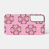 Hearts pattern samsung galaxy hoesje (Achterkant horizontaal)
