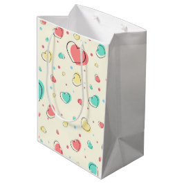 Hearts Pattern - Schattige Love Design Medium Cadeauzakje