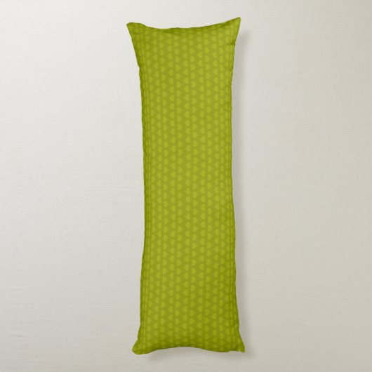 Hearts Pattern-Two Tone/Lime Green Lichaamskussen (Achterkant (Verticaal))