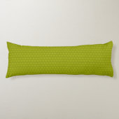 Hearts Pattern-Two Tone/Lime Green Lichaamskussen (Voorkant)