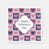 Hearts Pattern Valentijn Servetten (Voorkant)