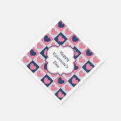 Hearts Pattern Valentijn Servetten (Hoek)