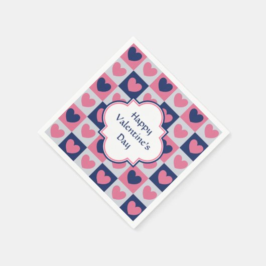 Hearts Pattern Valentijn Servetten (Hoek)