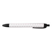 Hearts Pattern Zwarte Inkt Pen (Bodem)