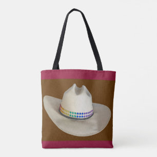 Hearts Pet Bandana Western in rood Tote Bag
