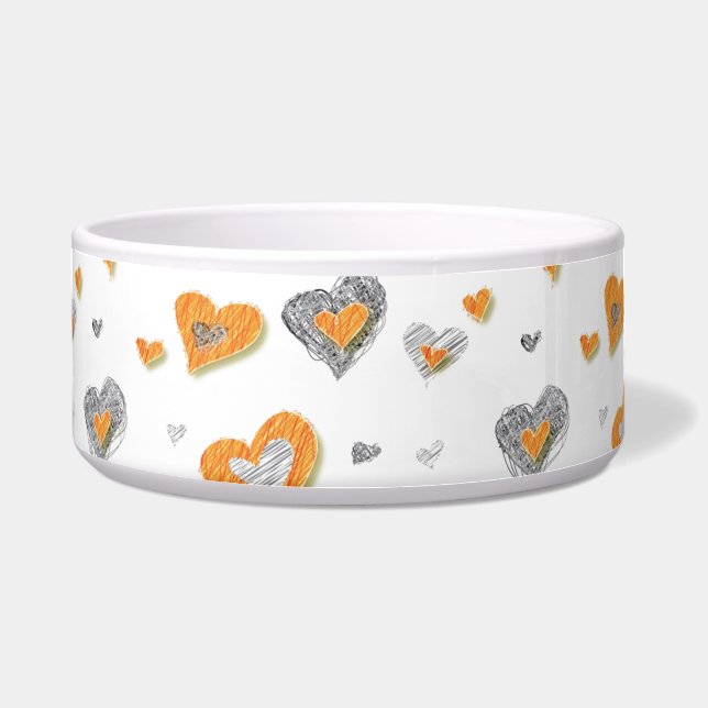 Hearts Pet Bowl Voerbakje (Voorkant)
