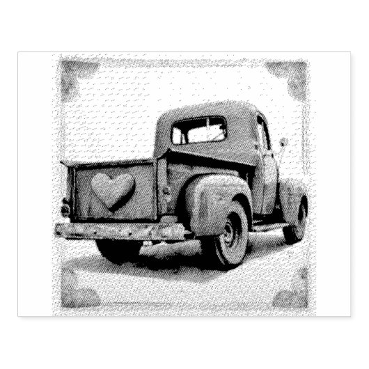  Hearts:  pick-up Valentijn Hearts Rubberstempel (Afrduk)