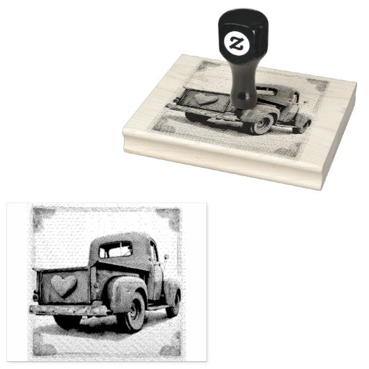 Hearts: pick-up Valentijn Hearts Rubberstempel (Gestempeld)