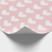 Hearts Pink Birthday Cadeaupapier (Hoek)